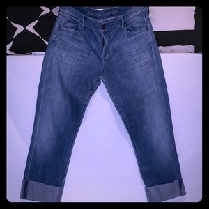 Cropped Cuffed Jeans